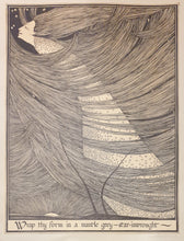 Load image into Gallery viewer, Hannah Frank Glasgow School Lithograph Wrap Thy Form In A Mantle Grey Star-Inwrought Circa.1940
