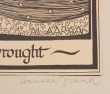 Load image into Gallery viewer, Hannah Frank Glasgow School Lithograph Wrap Thy Form In A Mantle Grey Star-Inwrought Circa.1940
