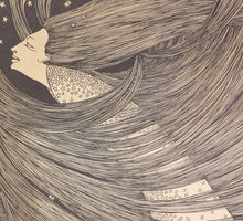 Load image into Gallery viewer, Hannah Frank Glasgow School Lithograph Wrap Thy Form In A Mantle Grey Star-Inwrought Circa.1940
