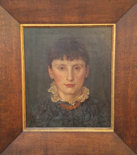 Load image into Gallery viewer, Thomas Matthews Rooke R.W.S Oil Portrait Of Frances Jones 1881
