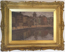 Load image into Gallery viewer, Edward Morland Lewis Early 20th.Century Oil Landscape Painting Waterford Harbour Ireland

