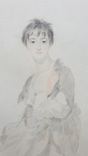 Load image into Gallery viewer, George Henry Harlow After Sir Thomas Lawrence Chalk Portrait Lady Frances Hamilton Circa.1804
