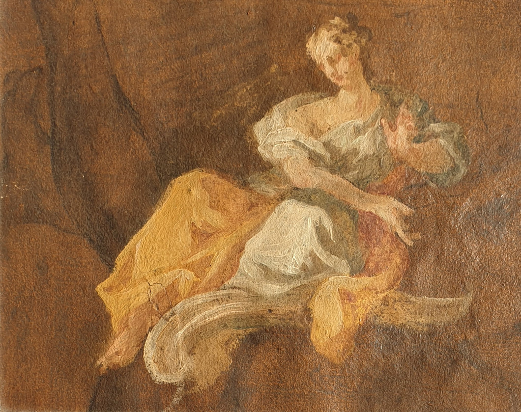 Martin Kremser Schmidt 18th.Century Austrian School Oil Study Circa.1760