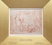 Load image into Gallery viewer, Frederic James Shields A.R.W.S Red Chalk Drawing &quot;Her Majesty The Queen&quot; 1883
