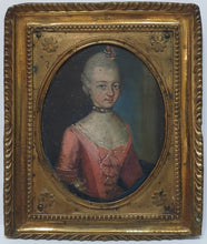 Load image into Gallery viewer, 18th.Century Austrian School Portrait Miniature Of A Young Lady Circa.1760

