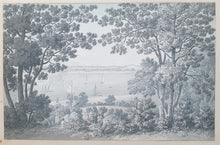 Load image into Gallery viewer, Edward Hassell Topographical Watercolour Drawing The River Thames At Northfleet Kent Circa.1830
