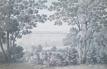 Load image into Gallery viewer, Edward Hassell Topographical Watercolour Drawing The River Thames At Northfleet Kent Circa.1830
