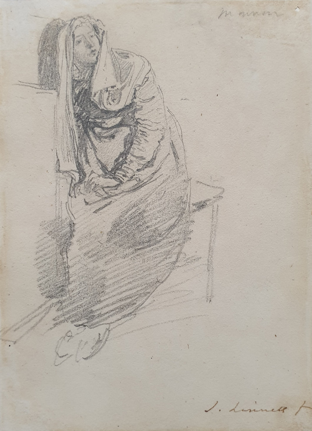 John Linnell Pencil Study Circa.1820