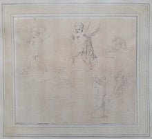 Load image into Gallery viewer, Giovanni Battista Cipriani R.A Sheet Of Neoclassical Studies Of Cupids Circa.1780
