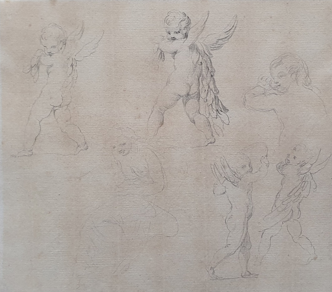 Giovanni Battista Cipriani R.A Sheet Of Neoclassical Studies Of Cupids Circa.1780