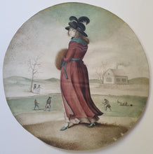 Load image into Gallery viewer, German School 18th.Century Gouache On Vellum A Winter Walk Circa.1780
