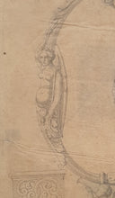 Load image into Gallery viewer, French School 19th.Century Original Design Drawing For A Sword Hilt And Fittings Circa.1830
