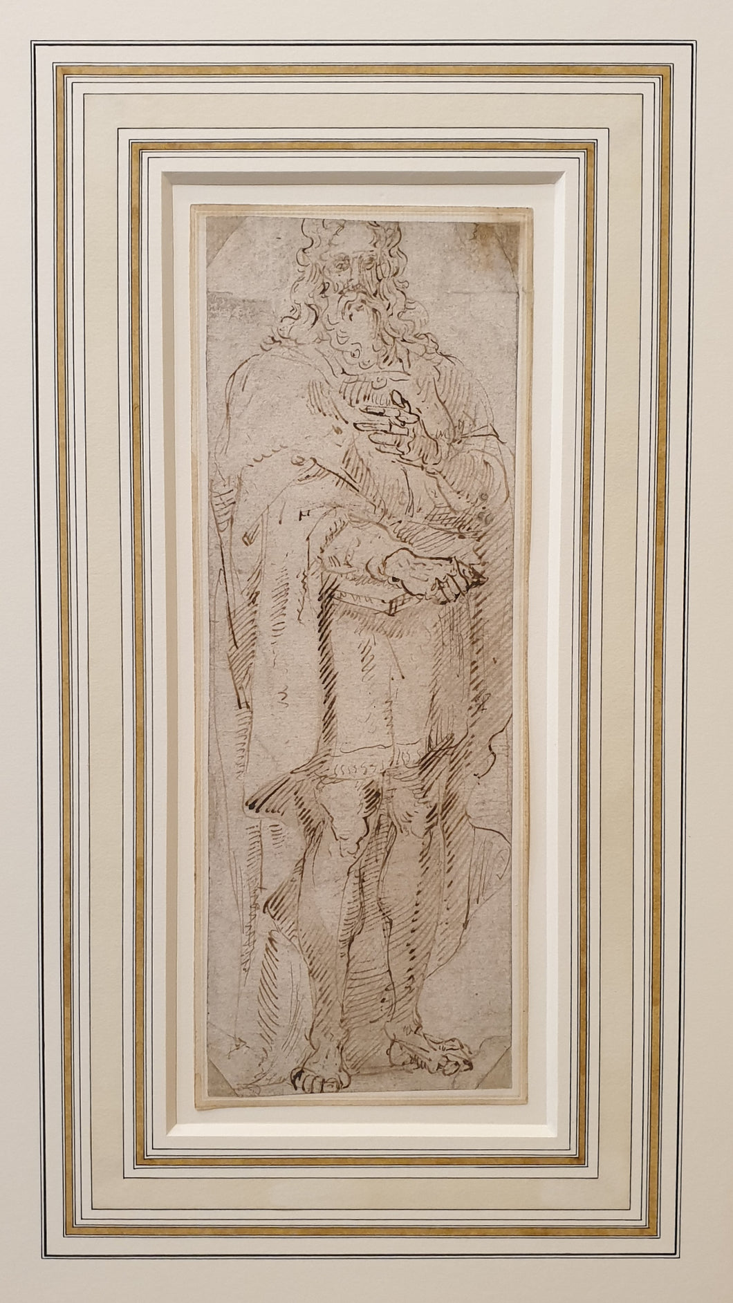 Workshop Of Bartolomeo Passarotti Bolognese School 16th.Century Pen And Ink Drawing Circa.1560