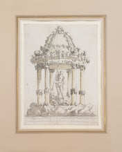 Load image into Gallery viewer, Circle Of Nicola Salvi Italian School 18th.Century Architectural Design For A Fountain To Neptune Circa.1730
