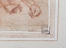 Load image into Gallery viewer, Workshop Of Andrea Del Sarto 16th Century Florentine School Red Chalk Study Of A Recumbent Man Circa.1520
