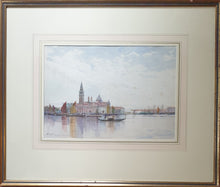 Load image into Gallery viewer, Sir Alfred East Watercolour San Giorgio Maggiore Venice Circa.1890
