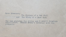 Load image into Gallery viewer, Kate Greenaway A Group Of Ten Original Drawings For The Story Of A Good Girl &amp; The History Of A Bad Girl Circa.1886
