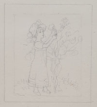 Load image into Gallery viewer, Kate Greenaway A Group Of Ten Original Drawings For The Story Of A Good Girl &amp; The History Of A Bad Girl Circa.1886
