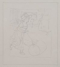 Load image into Gallery viewer, Kate Greenaway A Group Of Ten Original Drawings For The Story Of A Good Girl &amp; The History Of A Bad Girl Circa.1886
