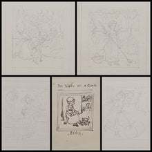 Load image into Gallery viewer, Kate Greenaway A Group Of Ten Original Drawings For The Story Of A Good Girl &amp; The History Of A Bad Girl Circa.1886
