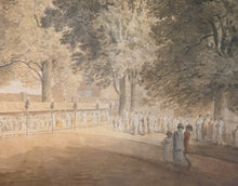 Load image into Gallery viewer, Michael Vincent Charles Brandoin Large Late 18th.Century Landscape Watercolour A Large Gathering Before A Country House Circa.1790
