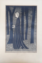 Load image into Gallery viewer, Hannah Frank Glasgow School Lithograph Woman And Trees 1931

