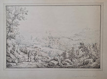 Load image into Gallery viewer, Antonio Senape Pen And Ink Italian Topographical Drawing Circa.1820
