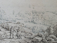 Load image into Gallery viewer, Antonio Senape Pen And Ink Italian Topographical Drawing Circa.1820
