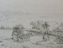 Load image into Gallery viewer, Antonio Senape Pen And Ink Topographical Drawing Vietri Di Salerno Circa.1820
