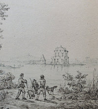 Load image into Gallery viewer, Antonio Senape Pen And Ink Topographical Drawing Lago Del Fusaro Circa.1820
