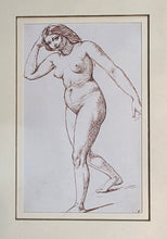 Load image into Gallery viewer, William Edward Frost R.A. Pen And Ink Female Figure Study Circa.1850
