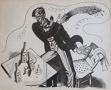 Load image into Gallery viewer, Eric George Fraser Pen And Ink Drawing "How I Keep Fit" 1931
