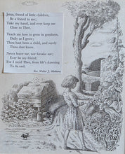 Load image into Gallery viewer, Harold Jones Pen And Ink Drawing "The Childs Garden" Original Artwork For Bless This Day 1958
