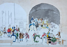 Load image into Gallery viewer, Attributed to Captain Edward Topham Late 18th.Century Watercolour Drawing "A View Of Ranelagh In 1782"
