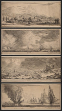 Load image into Gallery viewer, Reinier Nooms Called Zeeman 17th.Century Etchings The Four Elements Circa.1650
