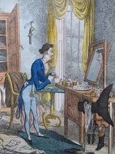 Load image into Gallery viewer, "A Dandy" Hand Coloured Satirical Etching By Charles Williams Published By SW Fores 1818
