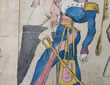 Load image into Gallery viewer, "Military Dandies Or Heroes Of 1818" Hand Coloured Satrirical Etching Published By SW Fores 1818
