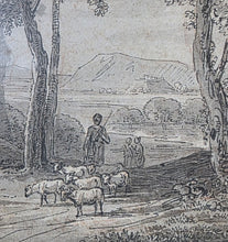 Load image into Gallery viewer, Jean Baptiste Claude Chatelain 18th.Century Pen And Ink Landscape Drawing Circa.1740

