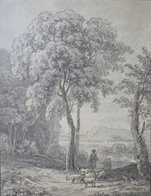 Load image into Gallery viewer, Jean Baptiste Claude Chatelain 18th.Century Pen And Ink Landscape Drawing Circa.1740
