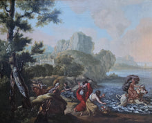 Load image into Gallery viewer, D Nettema Dutch School 17th.Century Oil Painting Europa And The Bull 1697
