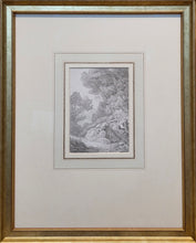 Load image into Gallery viewer, John White Abbott Pen Ink And Watercolour Landscape Drawing The Track To The Woods 1840
