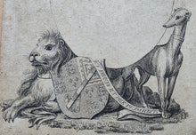 Load image into Gallery viewer, Richard Corbould Pen And Grey Wash Design For A Frontispiece With The Arms Of The Duke Of Grafton Circa.1780
