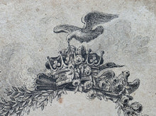 Load image into Gallery viewer, Richard Corbould Pen And Grey Wash Design For A Frontispiece With The Arms Of The Duke Of Grafton Circa.1780
