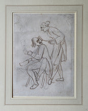 Load image into Gallery viewer, Charles Caton The Elder Pen And Ink Caricature Drawing The Perruquier Circa.1770
