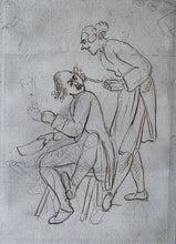 Load image into Gallery viewer, Charles Caton The Elder Pen And Ink Caricature Drawing The Perruquier Circa.1770
