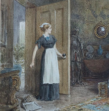 Load image into Gallery viewer, George Goodwin Kilburne Watercolour Drawing "The Artist's Studio" Circa.1880
