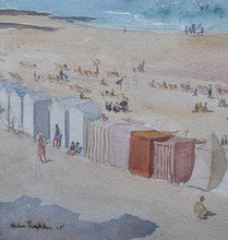 Load image into Gallery viewer, Ernest Heber Thompson Watercolour Landscape Drawing The Beach 1925
