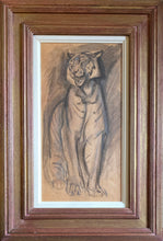 Load image into Gallery viewer, Elsie Marian Henderson Study Of An Irritated Tiger Circa.1925
