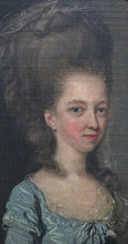 Load image into Gallery viewer, Thomas Hickey 18th.Century Irish School Oil Portrait Of A Young Woman With Fashionable Hairstyle Circa.1770
