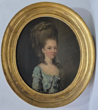 Load image into Gallery viewer, Thomas Hickey 18th.Century Irish School Oil Portrait Of A Young Woman With Fashionable Hairstyle Circa.1770
